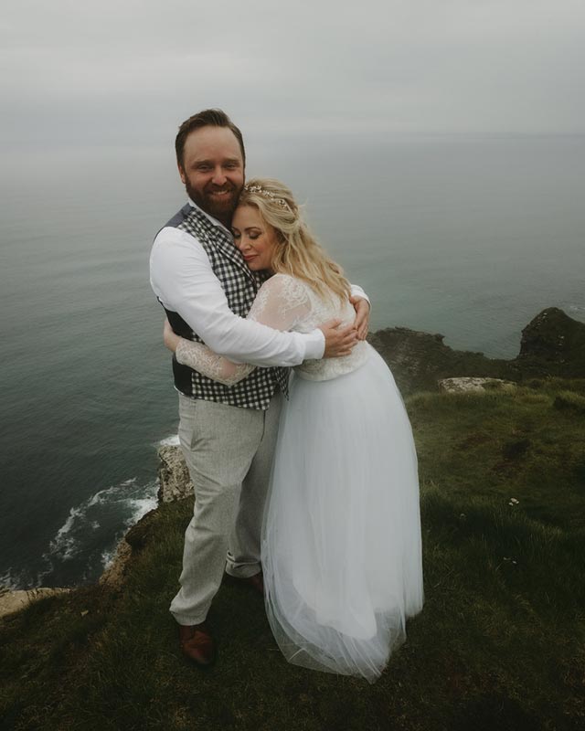 Lindsey and Gordon Elopement Cliffs Of Moher